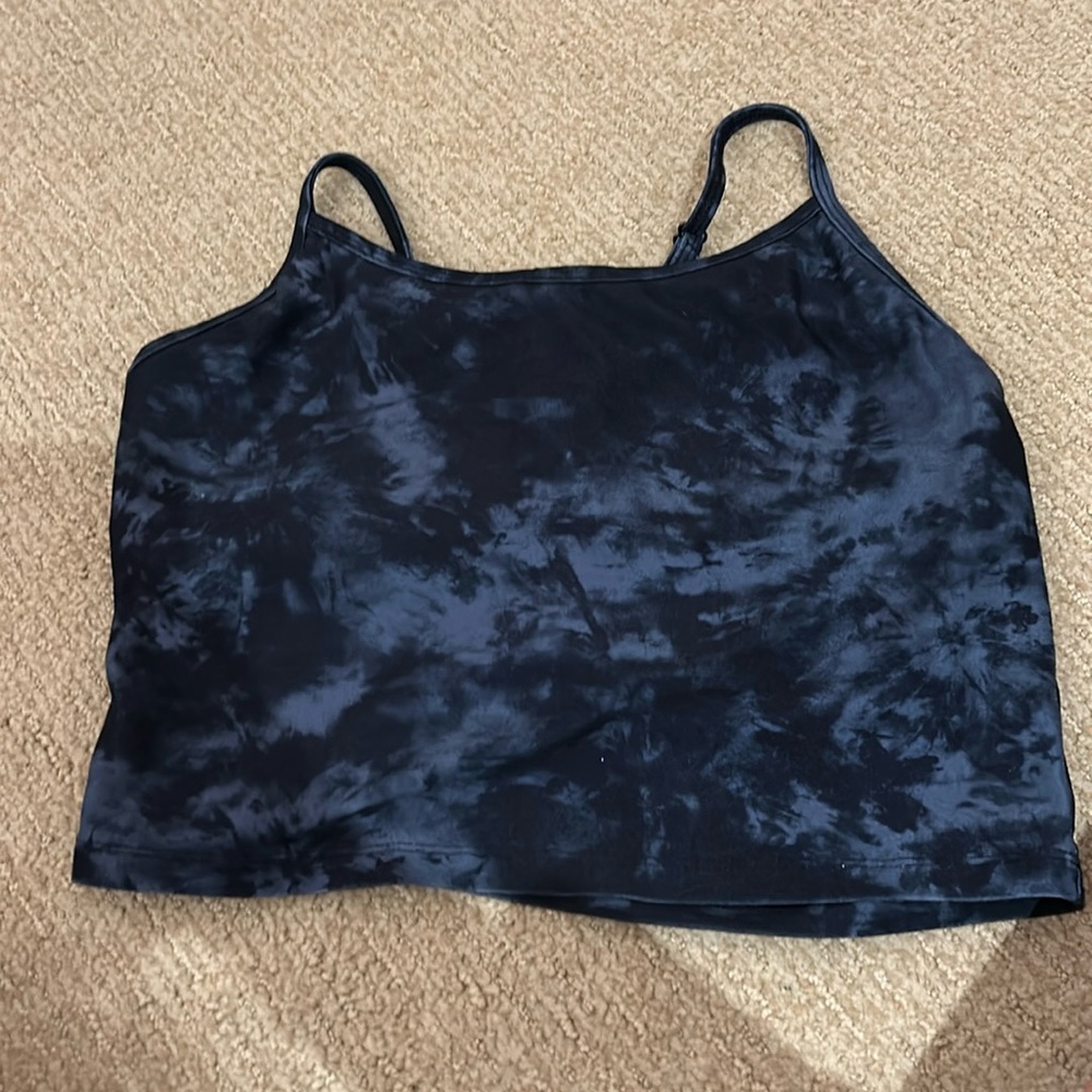 Like new reversible blue with top